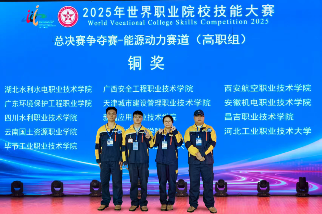 畢節(jié)工業(yè)職業(yè)技術(shù)學(xué)院機(jī)電工程系榮獲世界職業(yè)院校技能大賽能源動力賽道銅獎